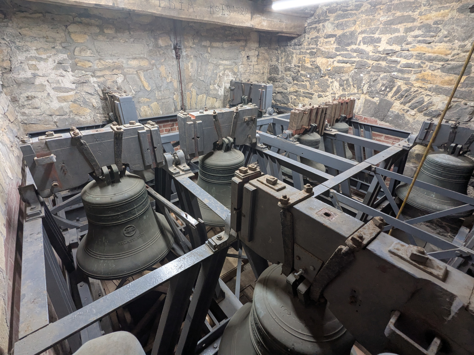 Once we finished all the work, ready for the bell hangers