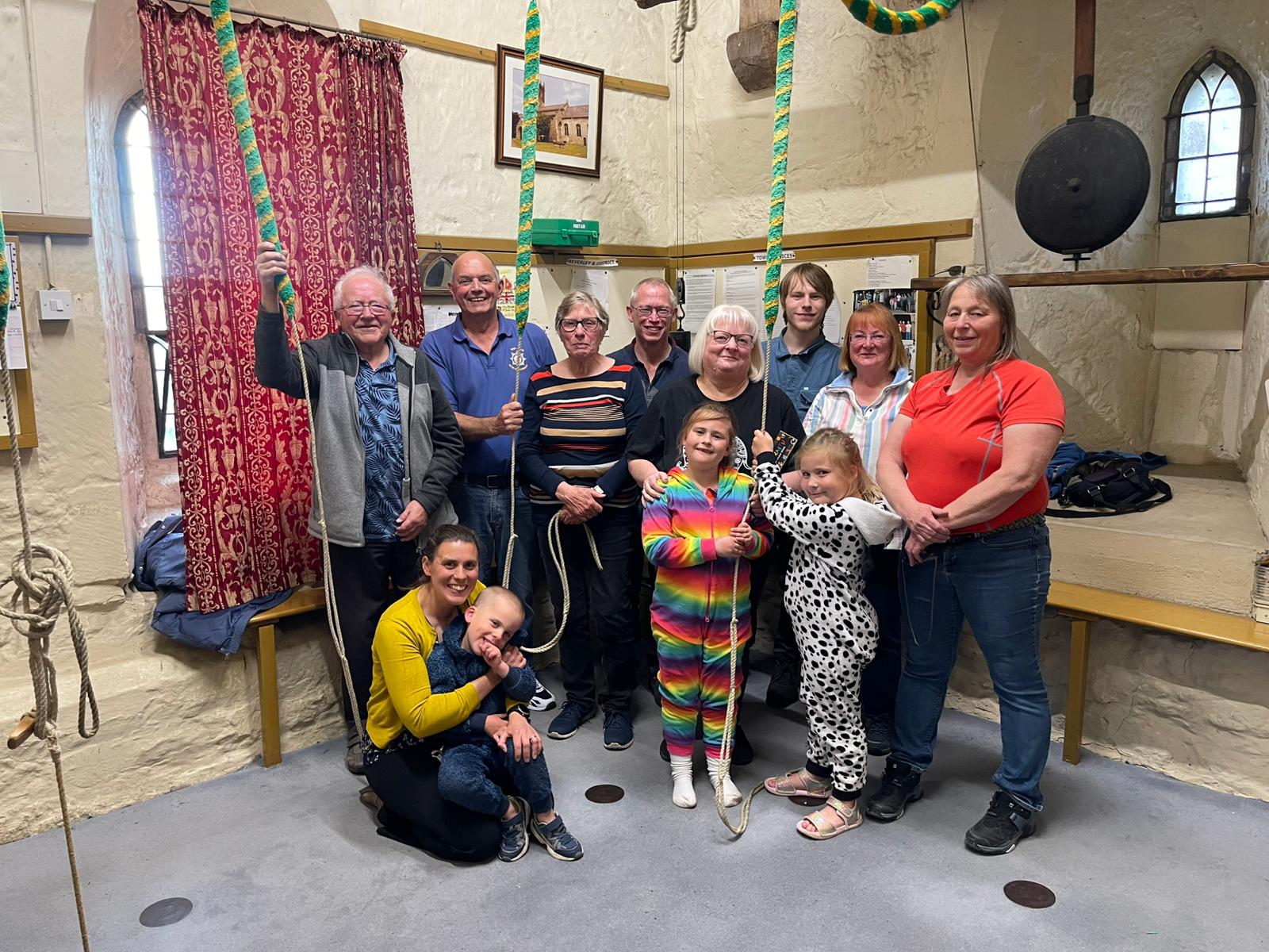 The band that rang for the VE Day national ringing event